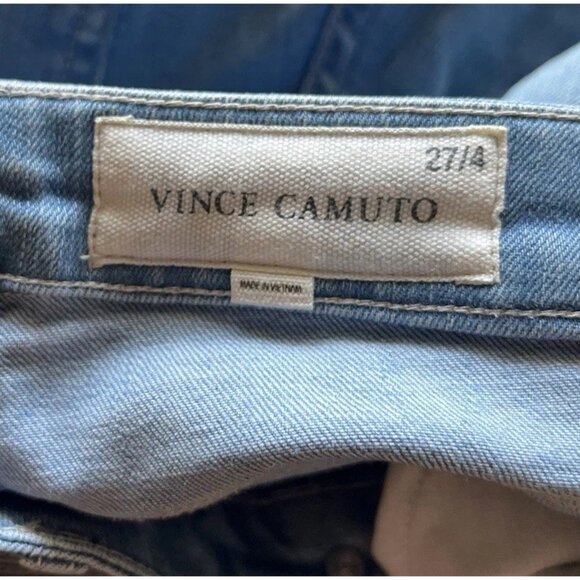 Vince Camuto Classic 70s Flare Leg Jeans Women's Size 27/4 Blue Stretch - Picture 7 of 15